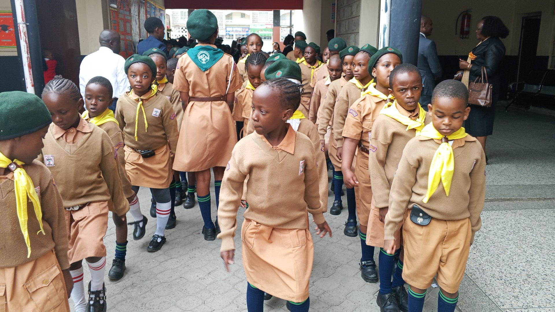 PP2 graduands in procession
